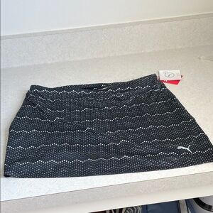 Puma Black Skirt with White Dots